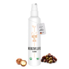 HEALTHY.LIFE VIENNA Nutri Oil Mask 200 ml with Jojoba Oil & Macadamia Oil - Hair Mask for Dry, Damaged Hair - Gives Elasticity & Shine - Hair Care Mask, Hair Treatment - Hair Care for Men and Women