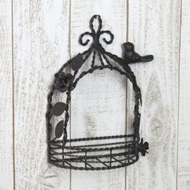 murata-san Outdoor Wall Display Antique Birdcage Wall Decals aiangazebo Wall Hanging, Black 6741