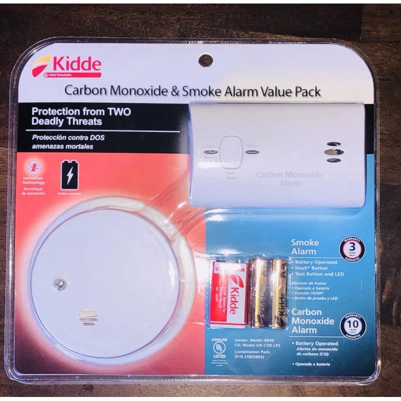 KIDDE CARBON MONOXIDE & 💭 SMOKE ALARM 🚨Value Pack! NEW!