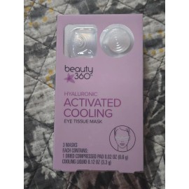360 Beauty Activated Cooling Eye Tissue Mask 360 Beauty (2 Pack with 3 masks per box)