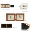 ibalux 5x7 Double Hinged Picture Frame, 2 Folding Photo Frame,