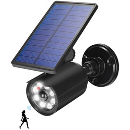 CAHOUGSMT Solar Motion Lights Outdoor 2000LM Security Flood Lights IP67 Waterproof Spot Lights for Yard Porch Garage 1 Pack