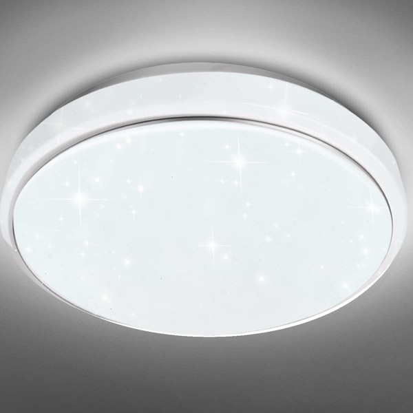 EXTRASTAR Ceiling Light 18W, 1950LM Round LED Ceiling Light, 123W