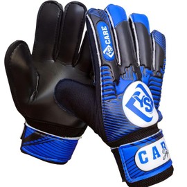 YSCARE Kids Goalkeeper Gloves Football Gloves For Boys kid’s children adult Soccer Goalie Sports Practice Gloves Protection Super Grip Palms (Blue/Black, Size 4 Suitable for 6 to 9 years)