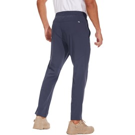 MOURCE Golf Pants for Men Moisture Wicking Joggers - Water Resistant Quick Dry Fishing Pants Gray