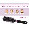 Ankita Hair Brush with Nylon Bristle, All-Purpose, Colors May Vary