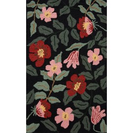 Loloi Rifle Paper Co Minnie Black/Multi 2'-3" x 3'-9" Accent Rug