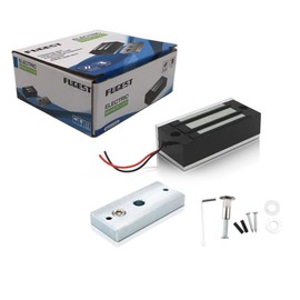 FUGEST Electric Magnetic Lock 60kg 130LBs Holding Force Electric Magnetic Lock for Door Access Control System Electromagnet Fail-Safe NC Mode
