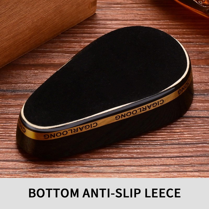 Cigar Ashtray Ceramics with Non-slip Bottom Single Slot Durable Ash