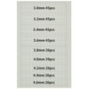 Haikyu Parts CMS-M-RED Circular Metallic Stickers, M, 0.1 - 0.18