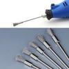 10 Pack Extended Stainless Steel Wire Brush Attachment for Drill