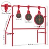 Steel Target Stand, Spinner Shooting Target Foldable Durable Steel Construction