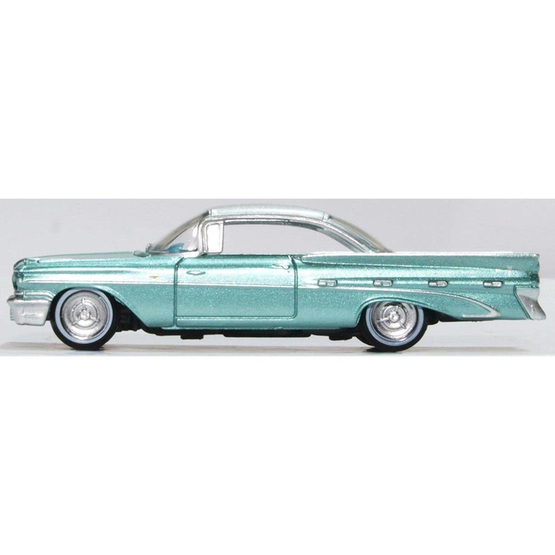 Oxford Diecast 87PB59003 Pontiac Bonneville Coupe 1959 Seaspray Green