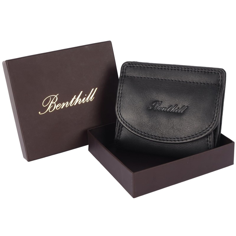 Benthill Small Wallet Genuine Leather RFID | Viennese Box Genuine