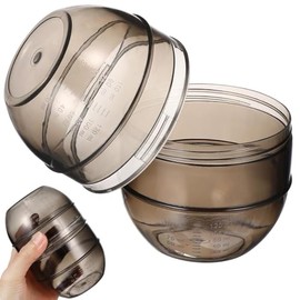 KALLORY Hair Dye Cup, Hair Color Shaker Bowl Plastic Salon Mixing Bowl Hair Color Mixing Tools for Barbershop Home