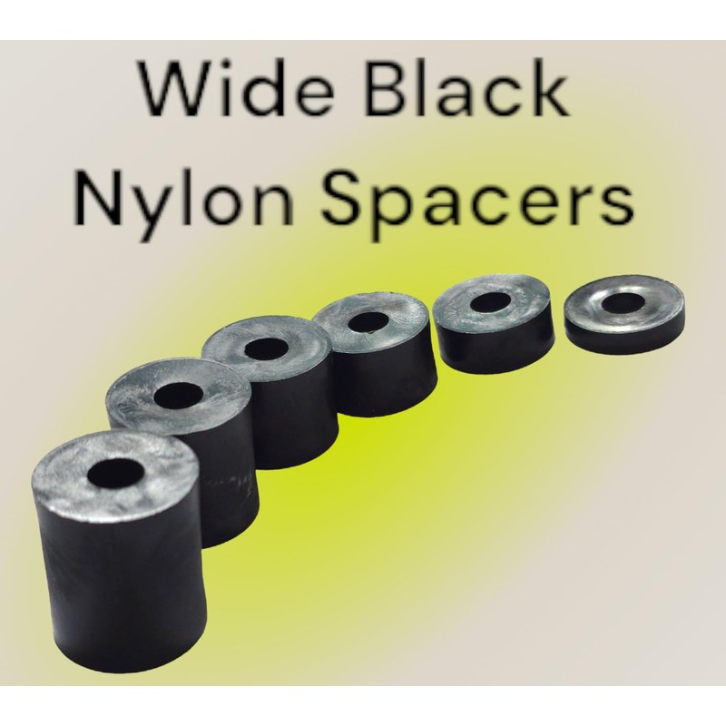 M6 Black Nylon Wide Spacers Standoff Washers ID (internal Diameter)