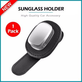 Fenzer B2G1 Leather Car Sun Visor Glasses Case Holder Sunglasses Box Card Receipt Clip