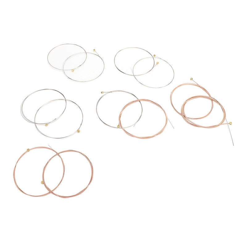 12 Pcs Acoustic Guitar Strings 12‑52 Gauge Phosphor Bronze PU