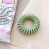 Tangle-free telephone cord spring hair tie light green (WFHCM7Y) / 꼬임방지 전화선 스프링 헤어끈 라이트그린 (WFHCM7Y)