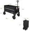 ROSONG Collapsible Wagon Cart with Wheels Foldable - Folding Utility