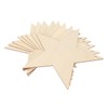 8Pcs Wooden Star Ornaments Blank Unfinished Small Christmas Tree Hanging