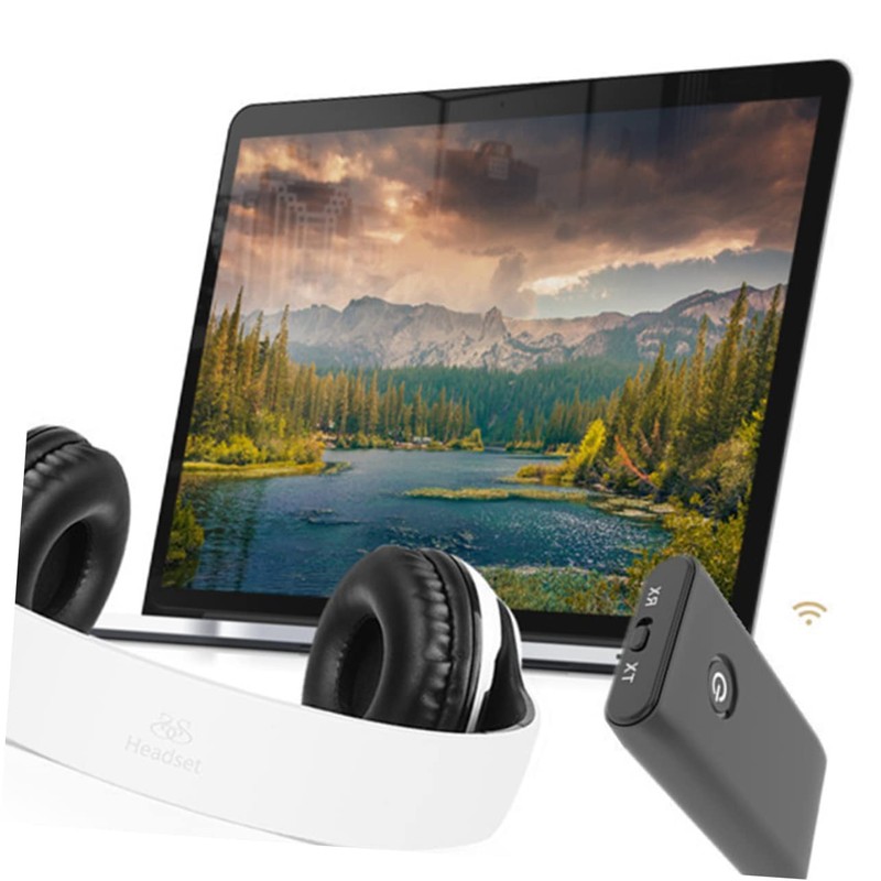 Operitacx Audioadapter Drahtloser Sender Empfänger Mit Klinkenstecker Für Lautsprecher Tv