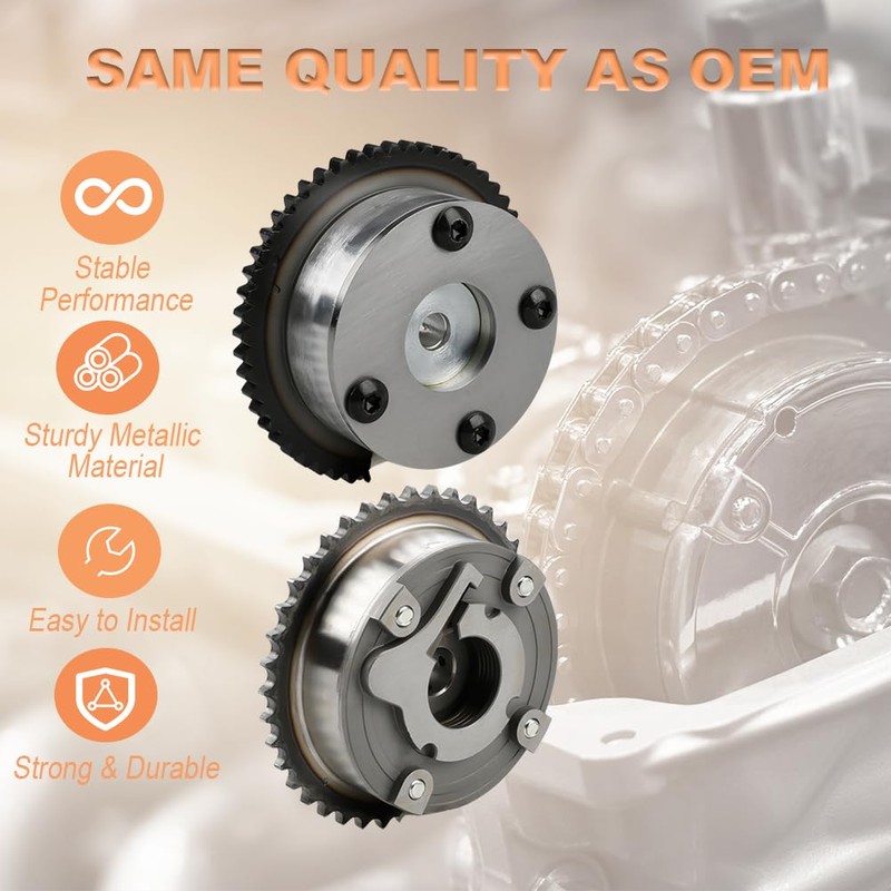 JDMON Engine Timing Camshaft VVT Gear Cam Phaser Compatible with