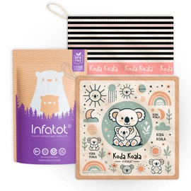 Infatot® Crinkle Sheets Baby Teether 2 Pack - Teething Toys for Baby, Sensory Toys, Baby Teething Toy, Newborn Toys, Baby Toys 0-6 Months, Baby Toys 6 to 12 Months, Sensory Toys for Babies (Blush)