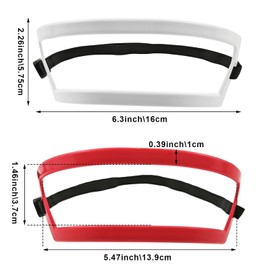 Jaczora 2 Pack Neckline Shaving Template, Men's Hairline Shaping Tool, Edge Up Straight Neck Hairline, DIY Hair Trimming