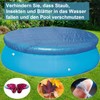 WINOK Pool Covers for Round Diameter 183 cm Swimming Pool,