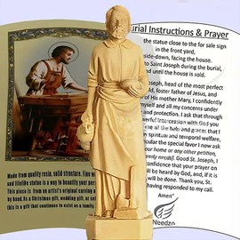 Wjelet St. Joseph Home Selling Statue Set - Complete with Instructions, Prayer Cards