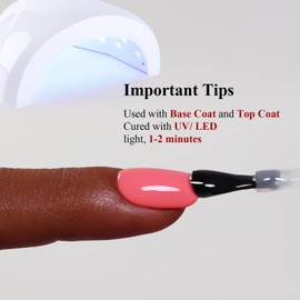 Gel Polish, 0.5 Fl Oz Pink Peach Nail Gel Polish Spring Summer Art Starter Manicure Salon DIY Soak off UV LED Design