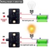 CABLEPELADO 1A 250V Black Cabinet Door Contact Switch Push Button