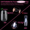 UNA GELLA Short Square Nail Tips, 504 Pieces, Press On