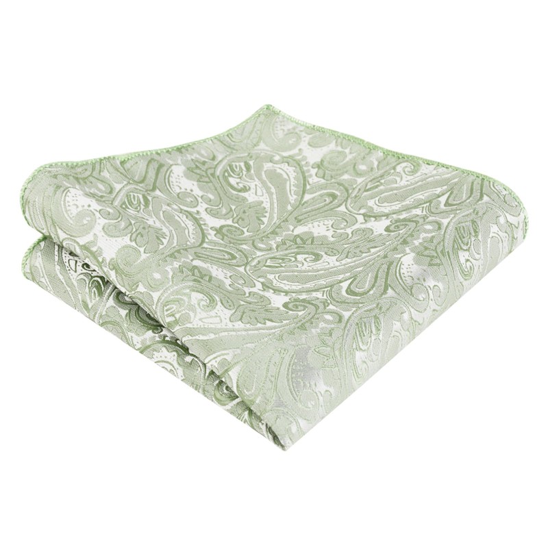 Alizeal Mens Gradient Paisley Bow Tie Pre Tied Pocket Square