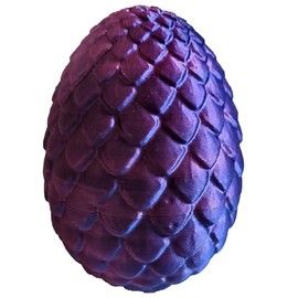3D Printed Dragon Egg Prefilled Easter Eggs - Easter Basket Essentials, Dragon Eggs with Dragon nside, 12'' Full Articulated Crystal 3D Dragon - Fidget Toys (Yellow Green)