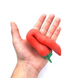 decompress Toy Vegetable Squishy Red Pepper Sand Squeeze Squish Stress Relief all Ages