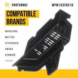 PartsBroz WPW10329510 Door Handle - Compatible With Whirlpool Maytag Dishwasher - Replaces AP6019680 PS11752989 W10329510 2310921 - Ultra Durable Replacement