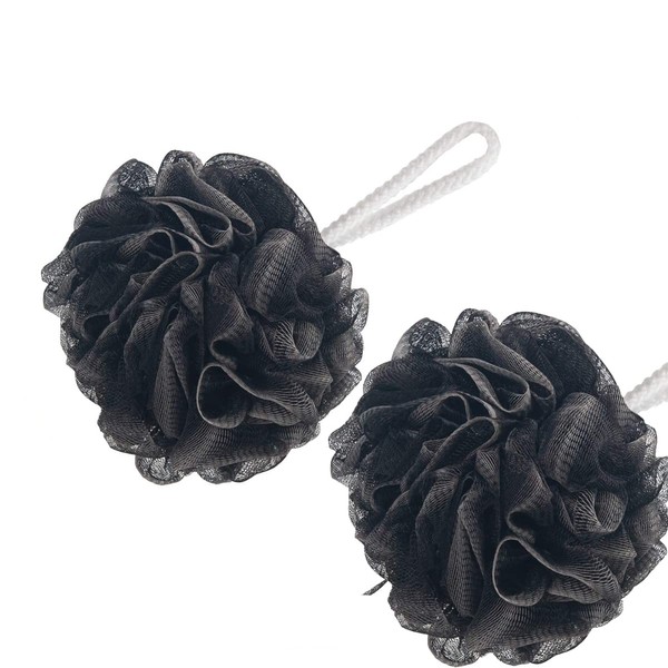 Bath Sponge Shower Large Mesh Brush Shower Ball black