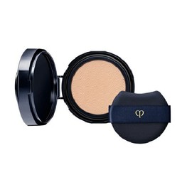 Shiseido Clé de Peau Beaute Tan Cushion Eclat Natural #Pink Ochre 10 (Refill) 0.5 oz (14 g) <Foundation> (with Puff) SPF25 PA+++