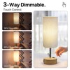 KPQ Bedside Lamp Touch Control Table Lamp with USB A+C
