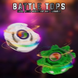 Battling Top Spinning Gyro Toy Set Includes Spinning Top and Launcher, Become the Champion of the Arena, Perfect Birthday Present for Children Boys Girls, Kids Aged 6+ (Battle Top, 1 Pack)