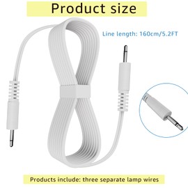 Suitable for Dept 56 Accessories for Villages Power Cords Lights. Replacement of Villages Building Light Accessories Line(2Pcs)