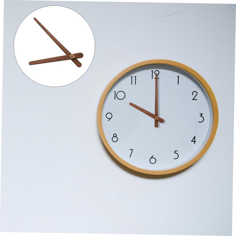 SHINEOFI 1 Set Wooden Clock Hands Elegant Decorative Parts for