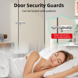 Heavy Duty 304 Stainless Steel Gate Latches,for Wooden Fences,Metal Gates Doors Stopper,Padlock Latches Heavy Duty Barrel Bolts Safety,Yard Door，Barn Door Slide Bolt (‎Black, 6.3in)