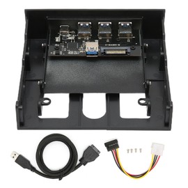 USB Front Panel Adapter 3.5in 5.25in USB1.1 USB2.0 Hot Swap PC Expansion Board for Computer Case