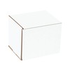 Aviditi White Corrugated Cardboard Mailing Boxes, 3 x 3 x
