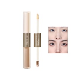 LIANGNISHI Double End Liquid Highlight Stick Facial Repair Stick Nose Shadow Silhouette Facial Beauty Women Liquid Repair Liquid-01# Cold Skin Color