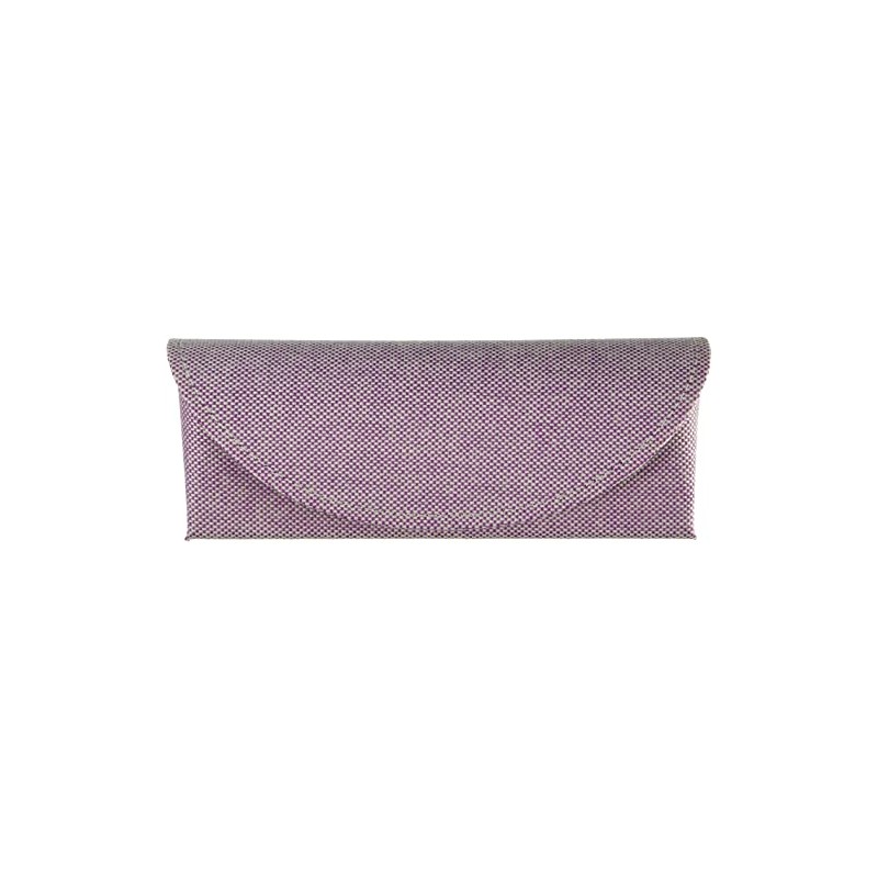 Megan 2229-04 Compact Slim Semi-Hard Case Medium Fabric Purple