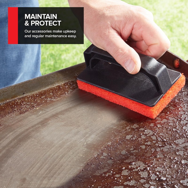 15-Piece Griddle Cleaning Kit, 10 Scouring Pads, 2 Grill Stone